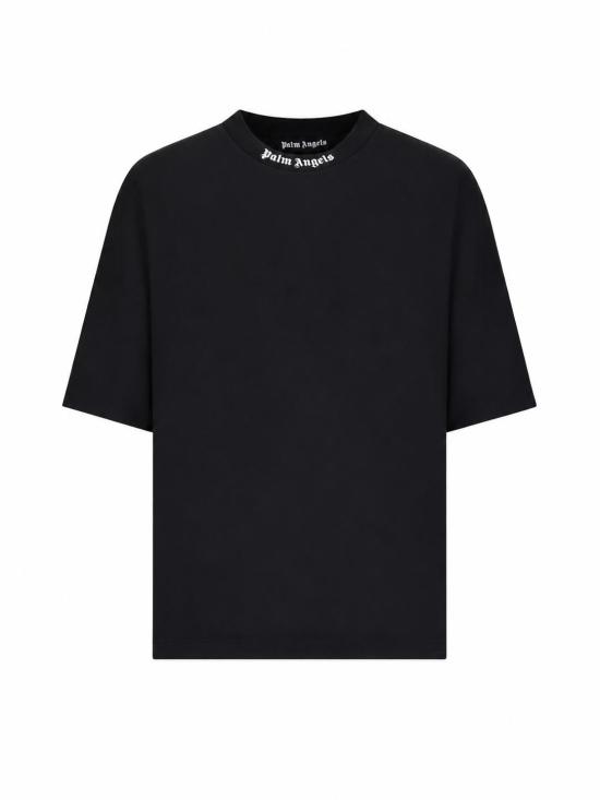 26FW 팜앤젤스 반팔 티셔츠 PAMAA005JR002 1003 BLACK OFF WHITE