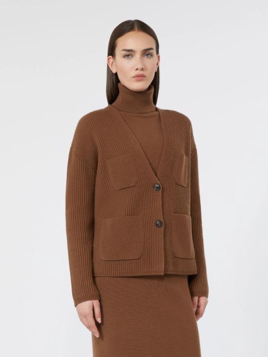 26FW 막스마라 스튜디오 가디건 2626346042600 006 Marrone - MAX MARA STUDIO