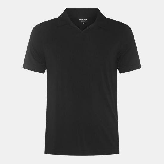 26FW 조르지오 아르마니 폴로 티셔츠 3GSF51 SJP4ZUC99 Black
