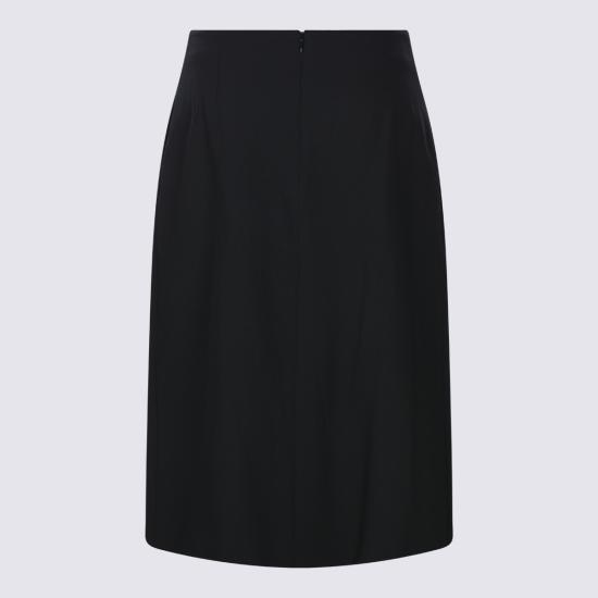 26FW 질샌더 미디 스커트 J02MA0402 J40356001 Black - JIL SANDER