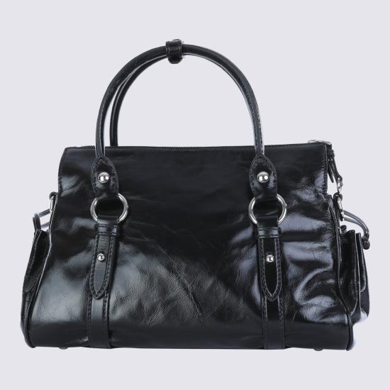 26FW 미우미우 글로시 레더 핸드백 글로시 레더 핸드백 5BA333VOOO 2A44F0002 - MIU MIU