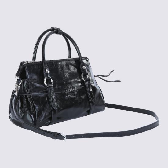 26FW 미우미우 글로시 레더 핸드백 글로시 레더 핸드백 5BA333VOOO 2A44F0002 - MIU MIU