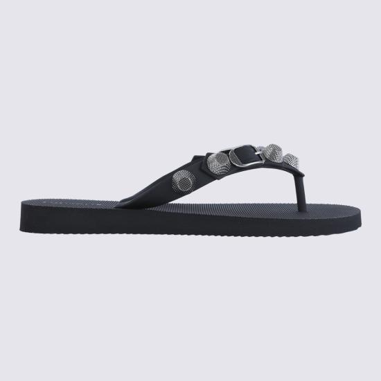 26FW 발렌시아가 뮬/슬리퍼 784853 W1TA21081 BLACK SILVER