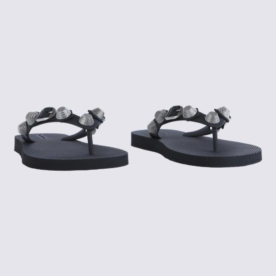 26FW 발렌시아가 뮬/슬리퍼 784853 W1TA21081 BLACK SILVER - BALENCIAGA