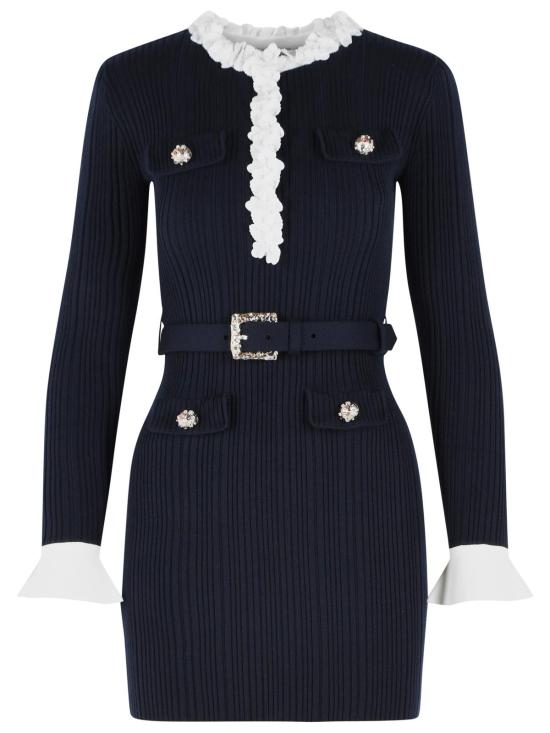 26FW 셀프 포트레이트 숏 원피스 AW26 101S NNAVY