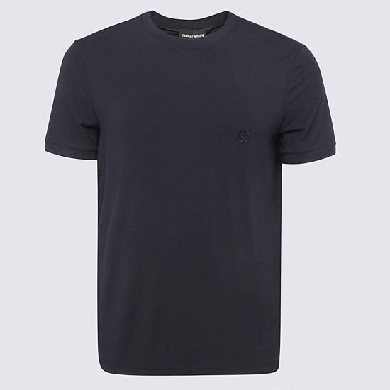 26FW 조르지오 아르마니 반팔 티셔츠 3GST52 SJP4ZUBSG Navy