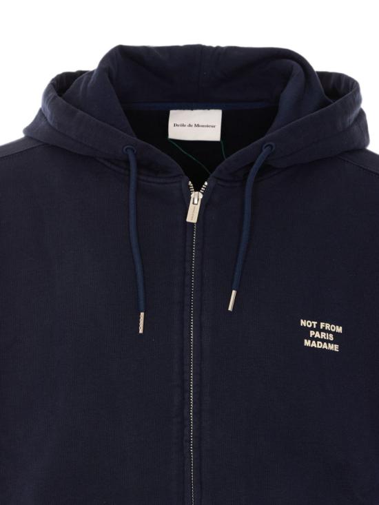 26FW 드롤드무슈 후드 티셔츠 PERMHO207CO312 NY Blu - DROLE DE MONSIEUR
