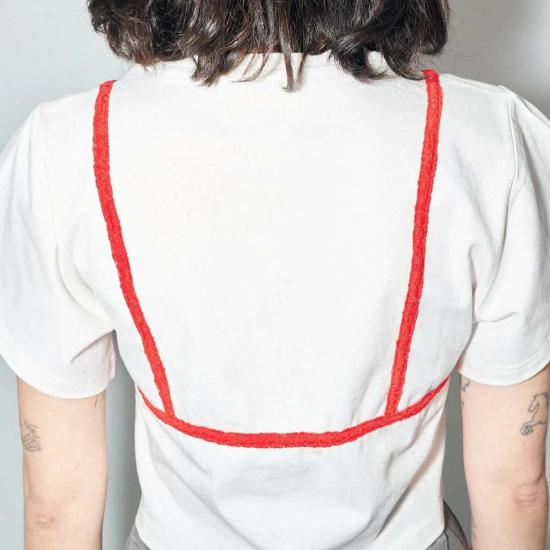  패션 브랜드 컴퍼니 반팔 티셔츠 패션 브랜드 회사 비키니 바디 토미 티 레드 레이스 - FASHION BRAND COMPANY