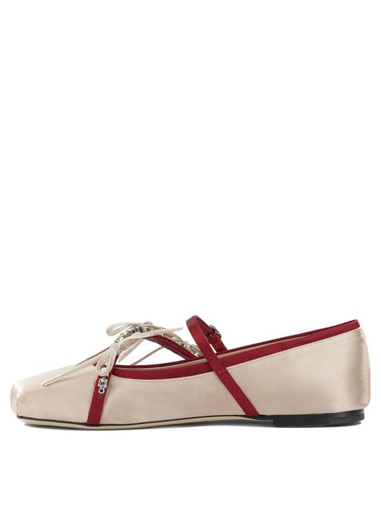 26FW 지미추 플랫 슈즈 LOLI BALLERINABPZMACARON RUBY RED Pink - JIMMY CHOO