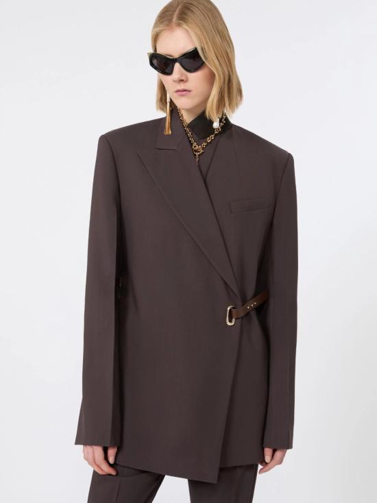 26FW 스포트막스 수트 자켓 2622046011600 002 Marrone - SPORTMAX