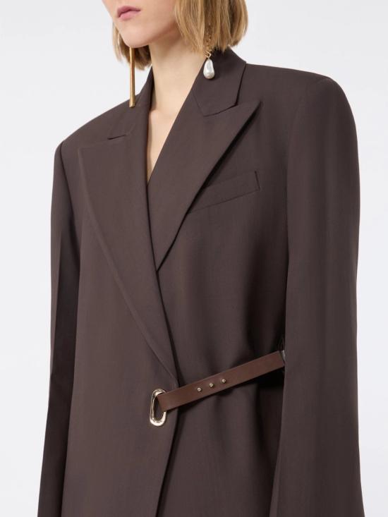 26FW 스포트막스 수트 자켓 2622046011600 002 Marrone - SPORTMAX
