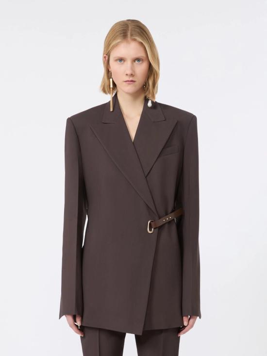 26FW 스포트막스 수트 자켓 2622046011600 002 Marrone - SPORTMAX