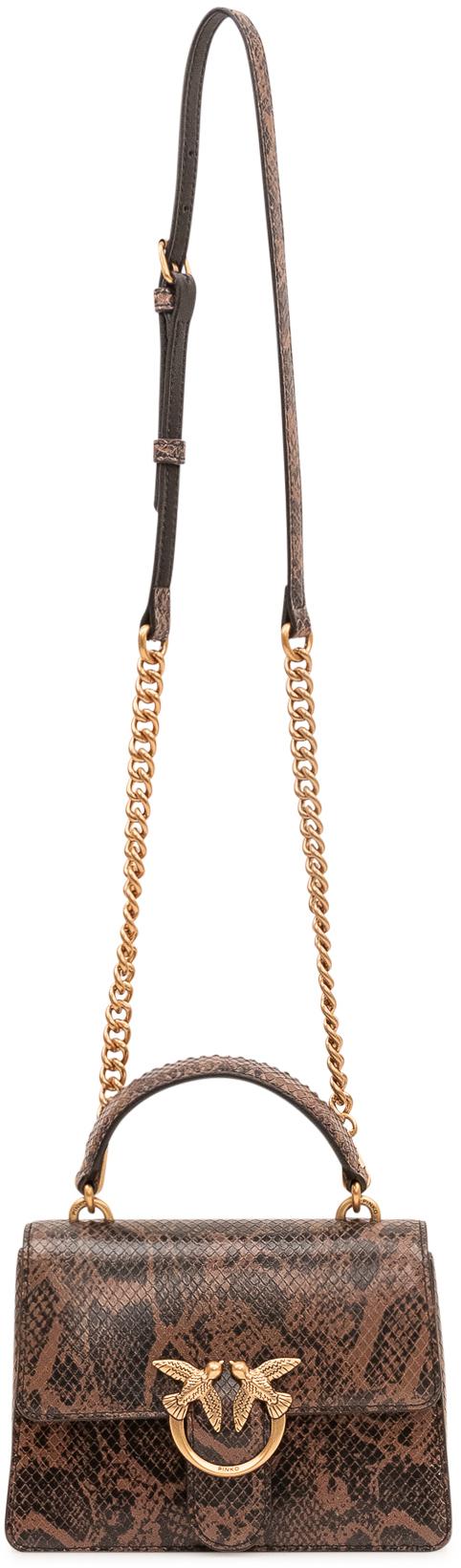 26FW 핑코 토트백 100071A3E5M16Q BROWN - PINKO