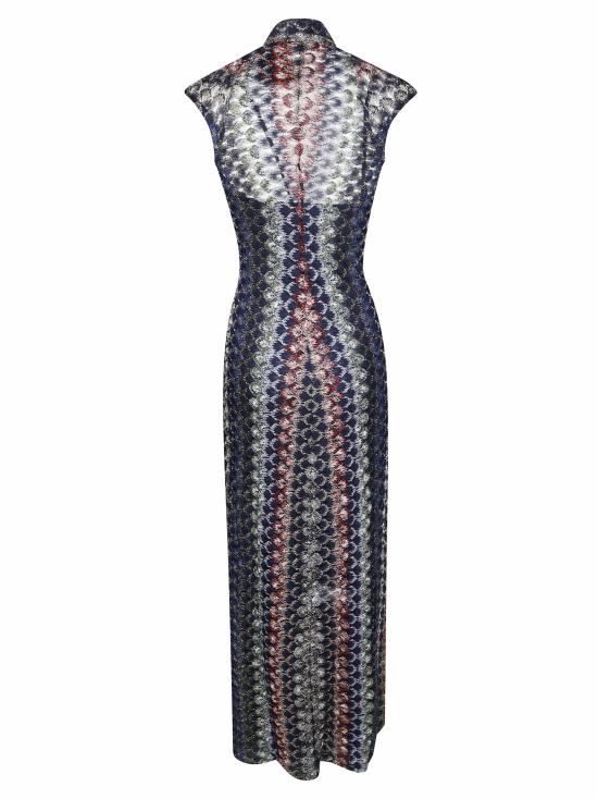 26FW 미소니 미디 원피스 DS26WG2H BR015PSMSPV Multicolor - MISSONI