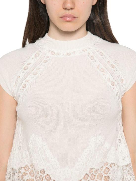 26FW 에르마노 설비노 민소매 티셔츠 D495L307APTPYU14300 WHITE - ERMANNO SCERVINO
