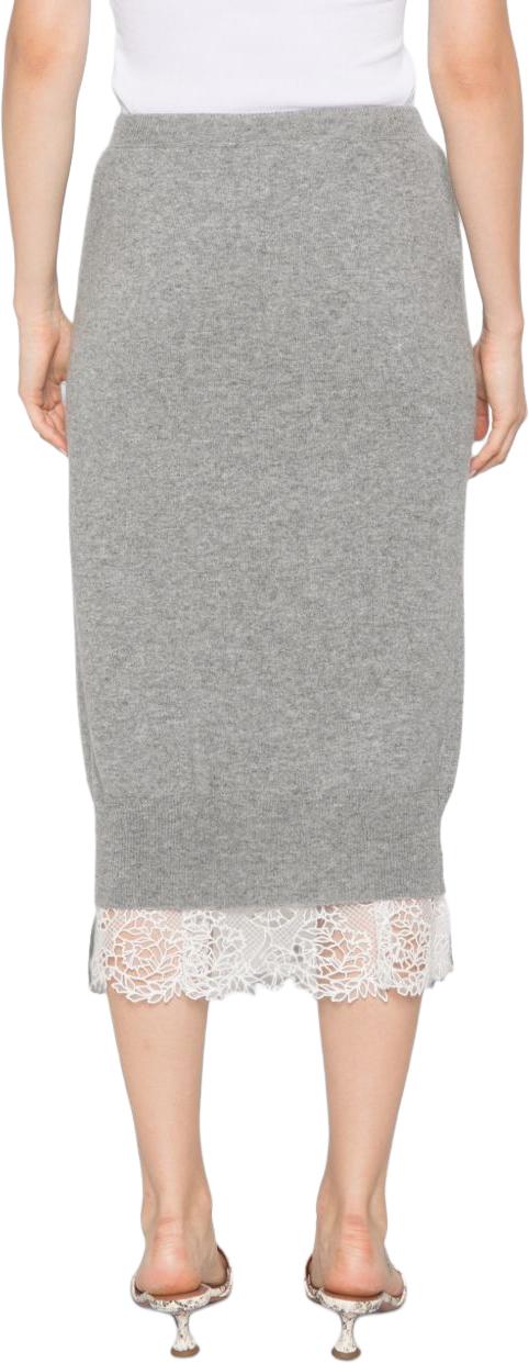 26FW 에르마노 설비노 미디 스커트 D492O308APPYUN1704 GREY - ERMANNO SCERVINO