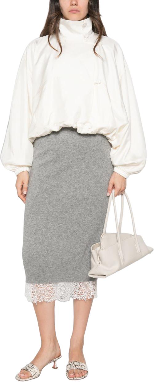 26FW 에르마노 설비노 미디 스커트 D492O308APPYUN1704 GREY - ERMANNO SCERVINO