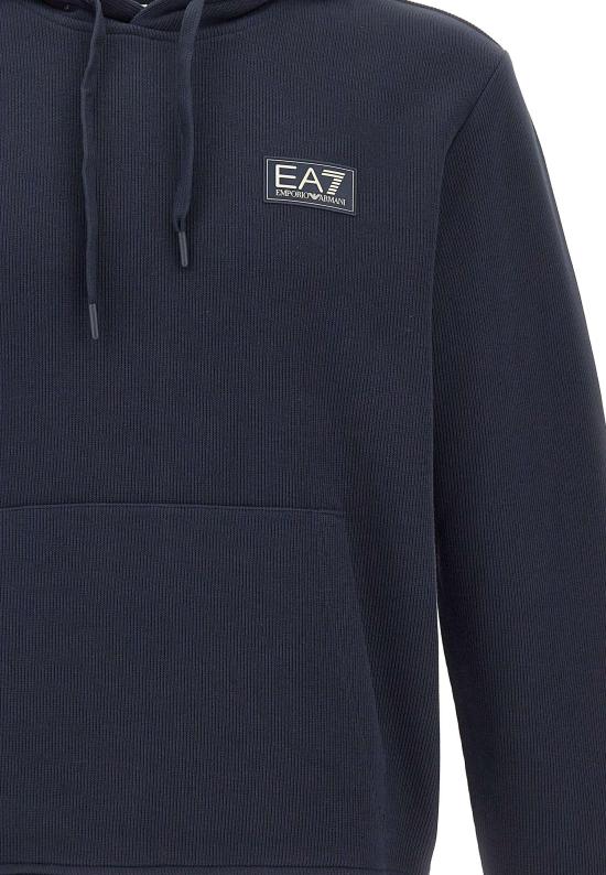 26FW 엠포리오 아르마니 후드 티셔츠 7M002234AF21822UB102 NAVY - EMPORIO ARMANI