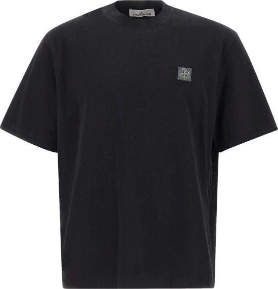 26FW 스톤 아일랜드 반팔 티셔츠 2100030S0500V0029 BLACK