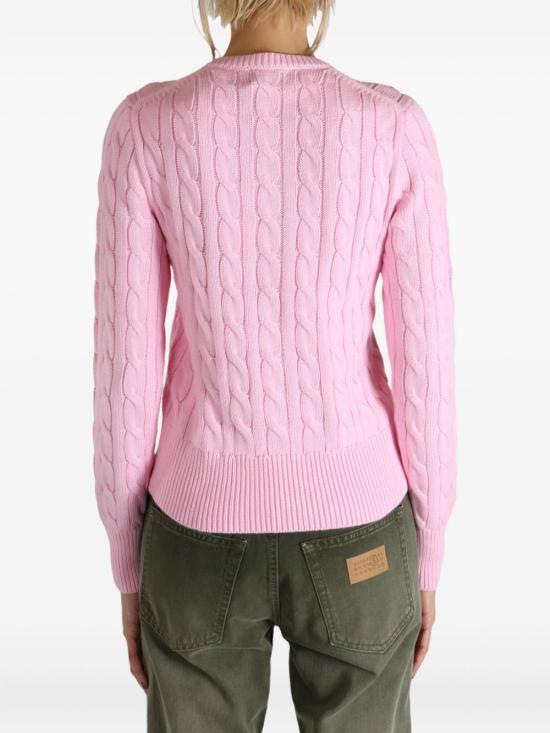 26FW 폴로 랄프로렌 폴로 자수 케이블 니트 가디건 211971868010 CARMEL PINK - POLO RALPH LAUREN
