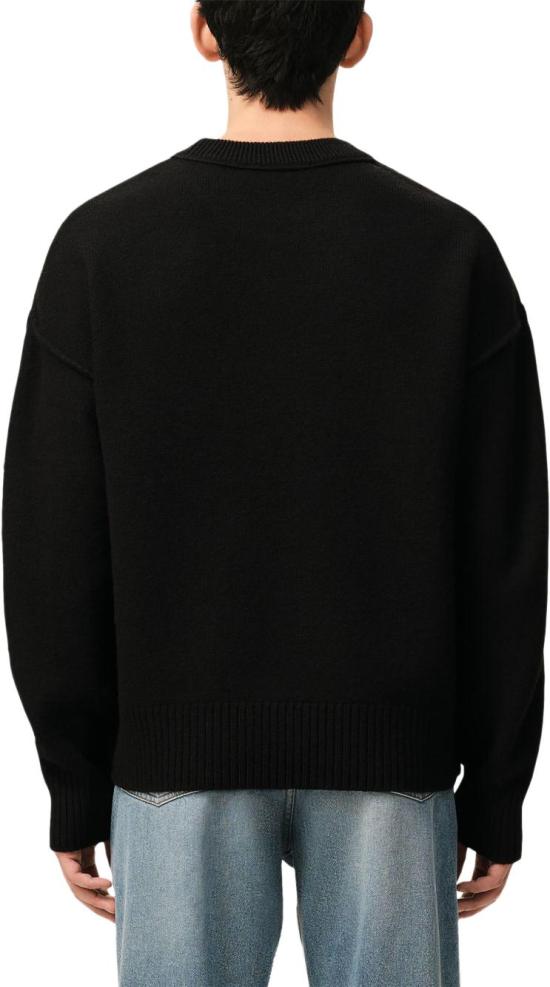 26FW 아미 빅 하트 울 크루넥 스웨터 UKS838D018009 BLACK - AMI