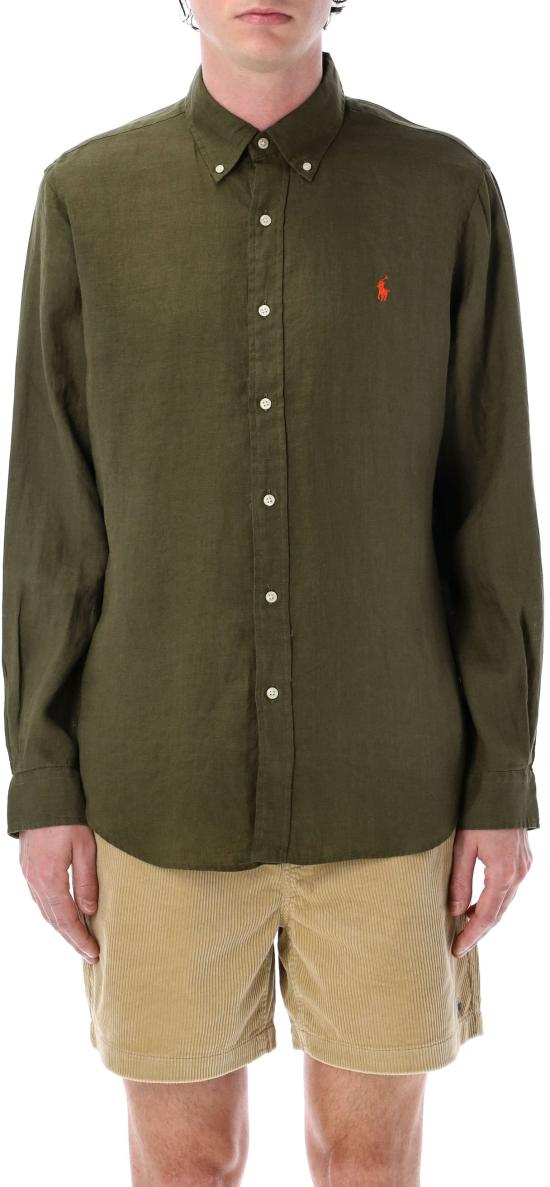 26SS 랄프 로렌 긴팔 셔츠 710966294004 DONKERGREEN - RALPH LAUREN