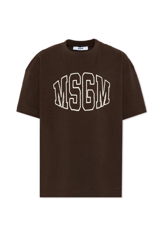 26FW [키즈] 엠에스지엠 티셔츠 F6MSJUTH038 943 BROWN