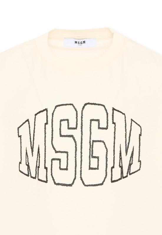 26FW [키즈] 엠에스지엠 티셔츠 F6MSJUTH038 013 IVORY