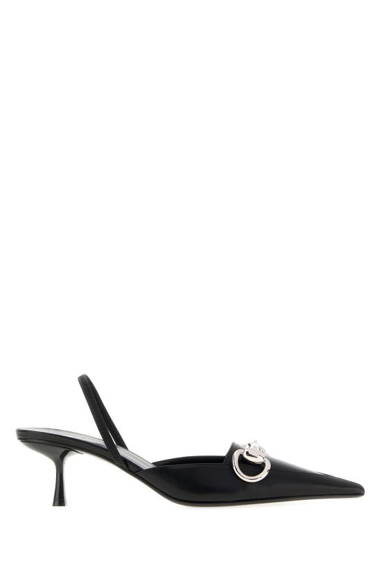 26FW 구찌 불바르 가죽 슬링백 펌프스 875075AAGSP 1000 BLACKBLACK