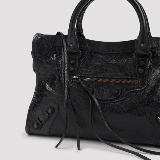 26FW 발렌시아가 르 시티 스몰 백 볼케닉 락 811442 2ABEK 1000 BLACK - BALENCIAGA