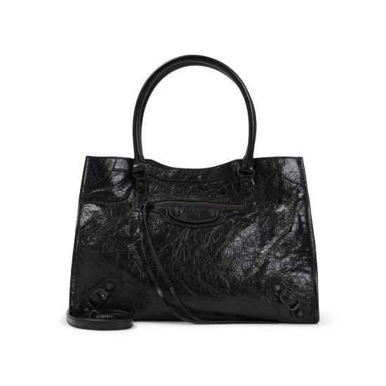 26FW 발렌시아가 르 시티 토트백 852609 2ABEK 1000 BLACK - BALENCIAGA