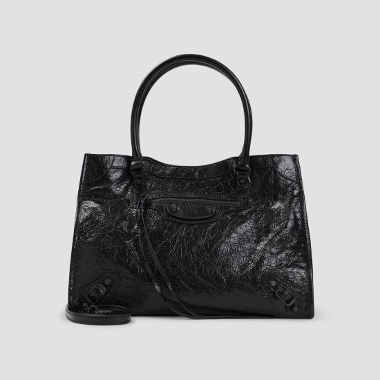 26FW 발렌시아가 르 시티 토트백 852609 2ABEK 1000 BLACK - BALENCIAGA
