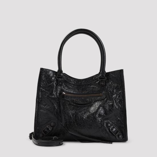 26FW 발렌시아가 르 시티 토트백 852608 2ABEK 1000 BLACK