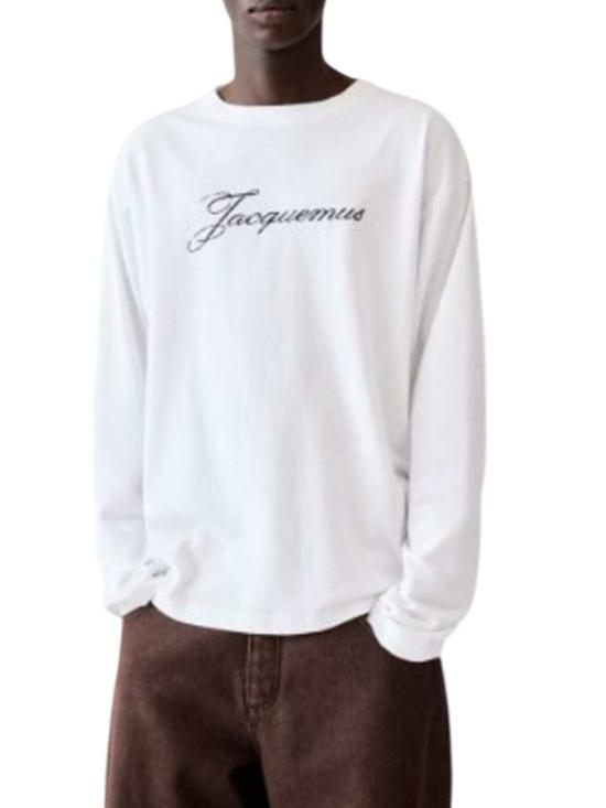 26FW 자크뮈스 긴팔 티셔츠 26HTSU00351AJ00289 WHITE 100 - JACQUEMUS