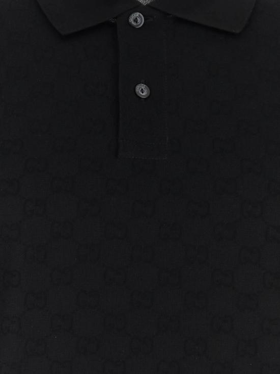 26FW 구찌 폴로 티셔츠 A002V0XJHX4 1000 BLACK - GUCCI