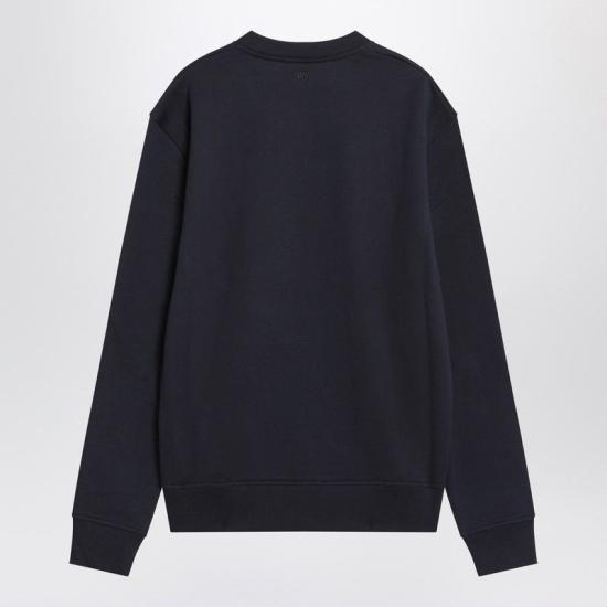 26FW 아미 스몰 하트 로고 스웨트셔츠 BFUSW035U730 430 BLUE - AMI