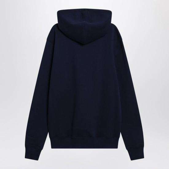 26FW 아미 후드 티셔츠 BFUSW235U730 430 BLUE - AMI