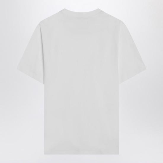 26FW 아미 스몰 하트 로고 티셔츠 BFUTS035U724 100 WHITE - AMI