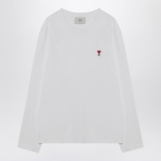 26FW 아미 스웨터 BFUTS235U724 100 WHITE