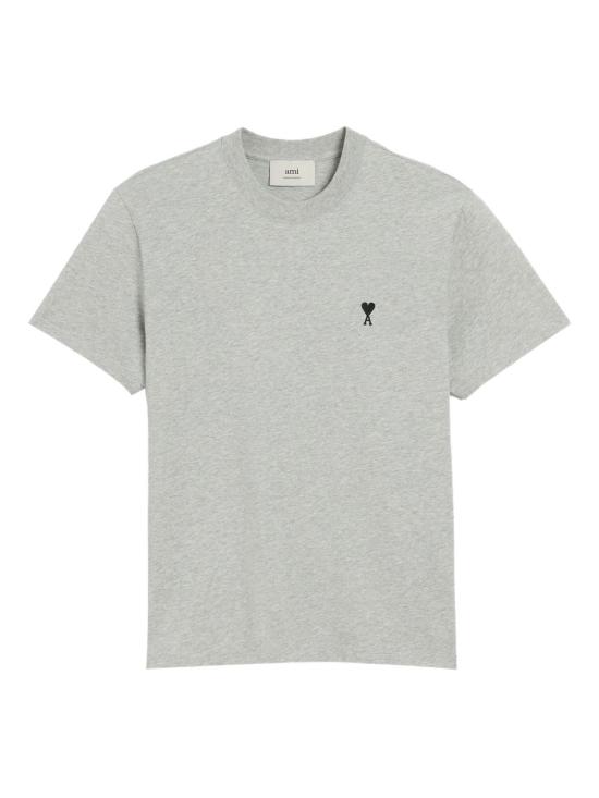 26FW 아미 스몰 하트 로고 라이트 코튼 저지 티셔츠 HTS346724 0951 GREY