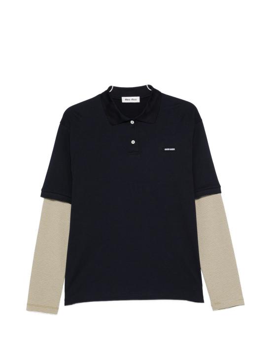 26FW 미우미우 폴로 티셔츠 MJL076OOO17OR F0UD9 BLUE