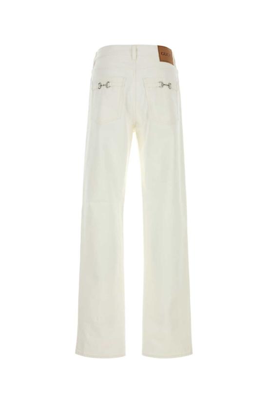26SS 구찌 스트레이트 팬츠 855031XDDD9 9000 WHITE - GUCCI