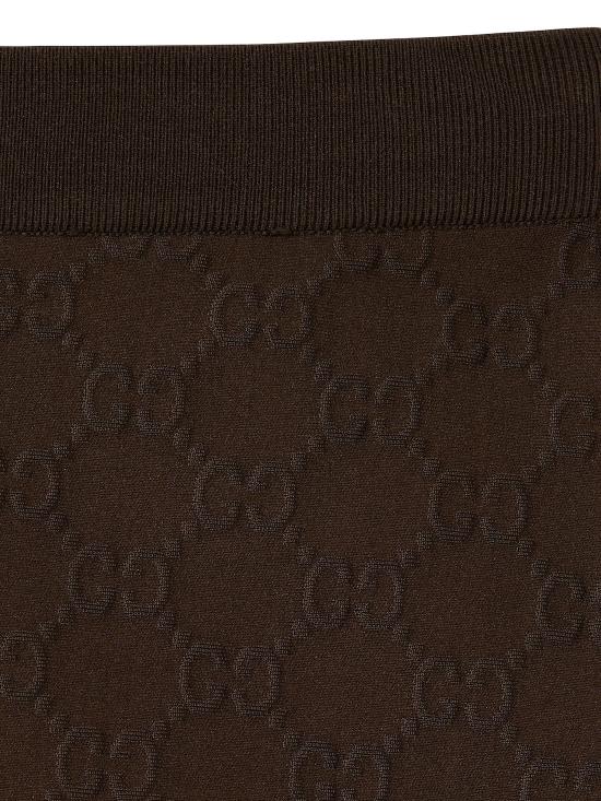 26SS 구찌 GG 저지 자카드 레깅스 867530XUAO2 2533 BROWN - GUCCI
