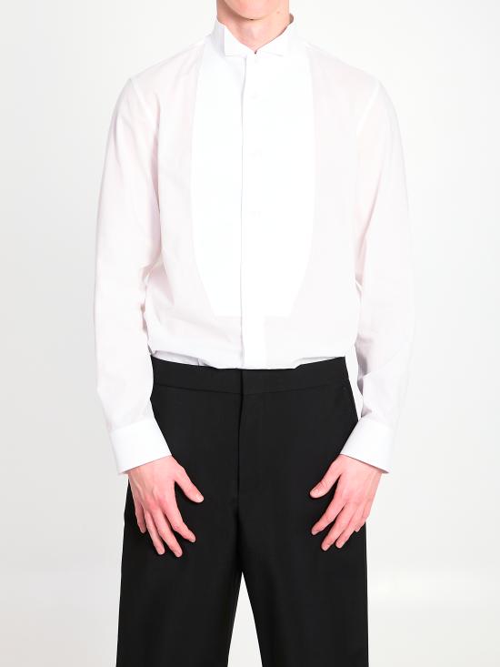 26SS 구찌 라이트 샴브레이 코튼 셔츠 864128ZAUP0 9000 WHITE