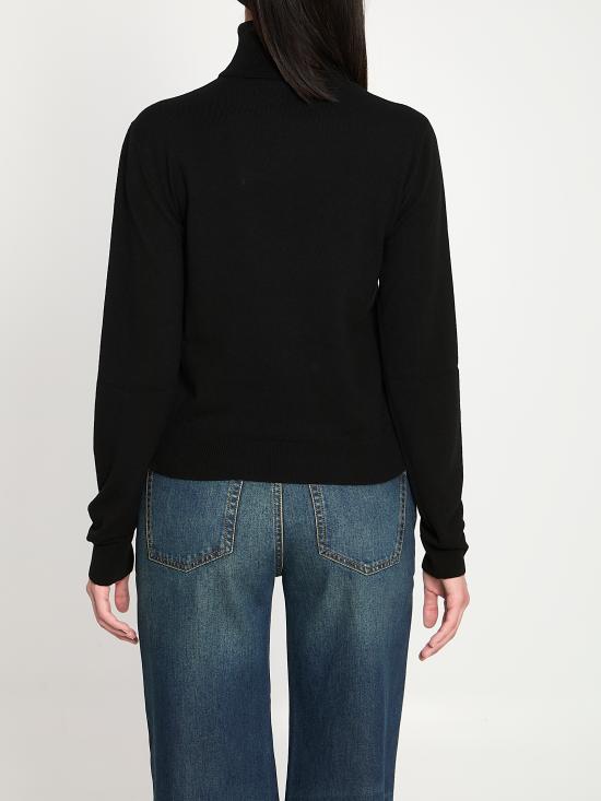 26SS 구찌 자수 울 니트 터틀넥 860442XKFG7 1043 BLACK - GUCCI