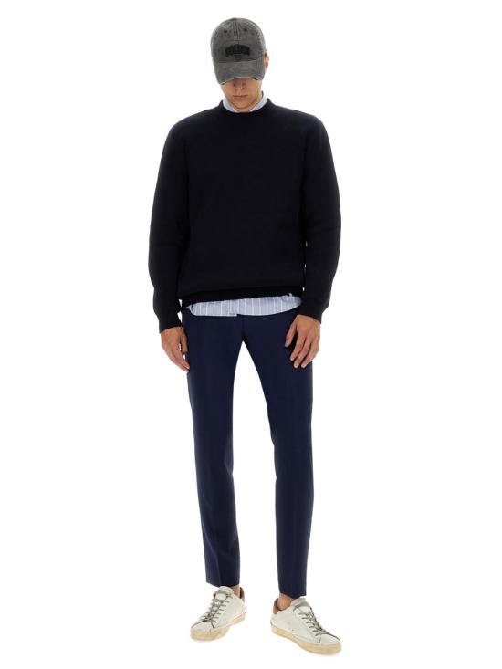 26FW 골든구스 코튼 라운드넥 스웨터 GMP00839P000662 50486 BLUE - GOLDEN GOOSE