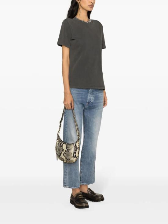 26FW 골든구스 크리스털 레귤러 반팔 티셔츠 GWP01220P000670 60318 GREY - GOLDEN GOOSE