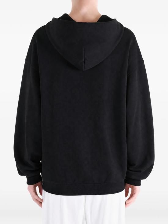 26FW 발렌시아가 후드 티셔츠 A0017WTUVR6 1000 BLACK - BALENCIAGA