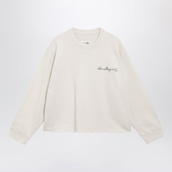26FW MM6 메종마르지엘라 긴팔 티셔츠 S52GU0260M25025 103 BEIGE