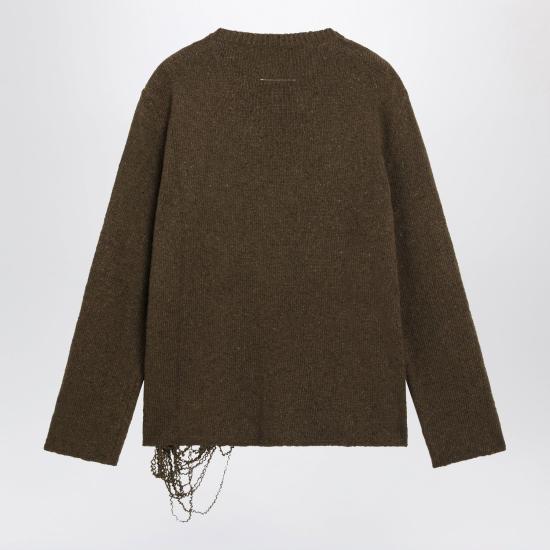 26FW MM6 메종마르지엘라 스웨터 SH0HL0049M13283 727S GREEN - MM6 MAISON MARGIELA